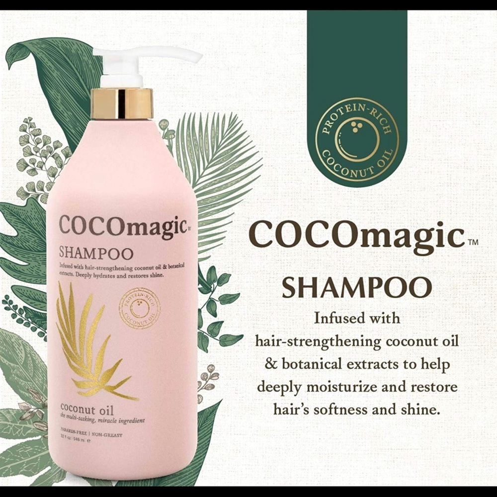 CocoMagic Nourishing Shampoo, 32 oz | Adds Shine, Volume